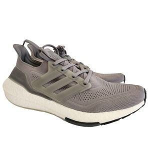 adidas Men's Ultraboost-21 Running Shoe, Grey/Grey/Grey, 9.5